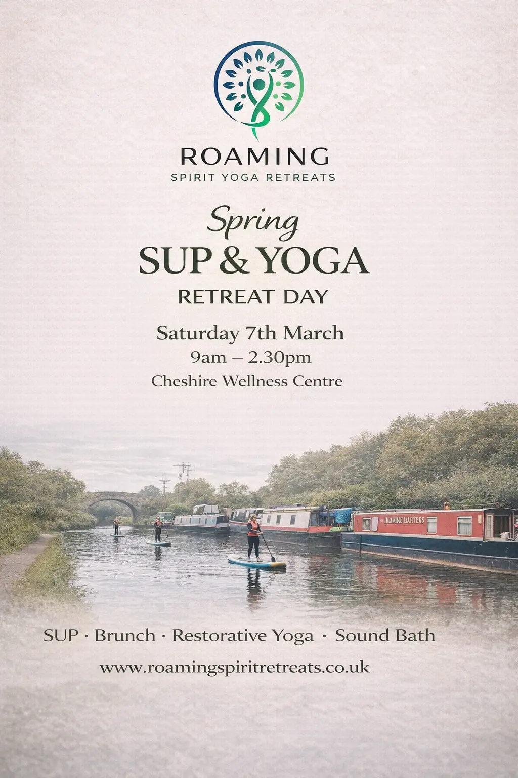Spring SUP & Yoga Retreat Day – Cheshire